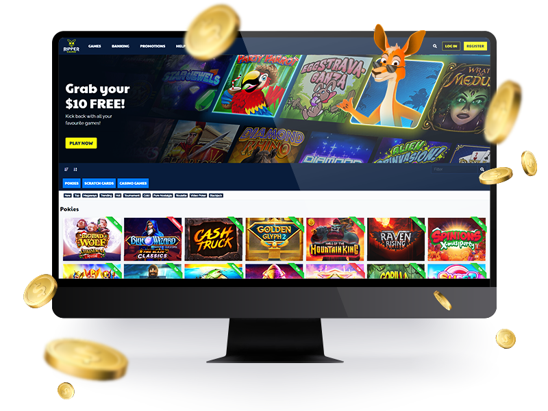 Ripper Casino homepage preview